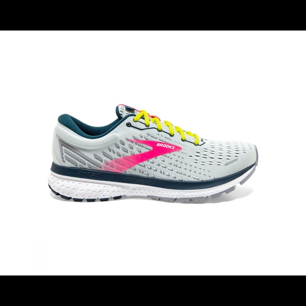Brooks Ghost 13 Running Shoe for Women Size 8 - Ice Flow/Pink/Pond BRAND NEW